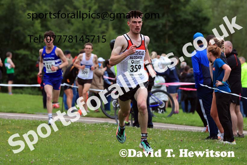Senior men, 2024 Sunderland Harriers 5k, Silksworth, Sunderland.  Photo: David T. Hewitson/Sports for All Pics